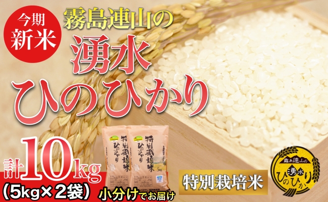 ＼新米／霧島連山の湧水ヒノヒカリ特別栽培米　10kg